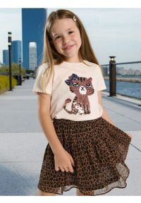 Sinsay - Koszulka z cekinami - kremowy. Kolor: kremowy #1