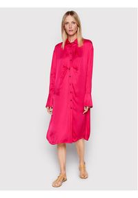 Herskind Sukienka koszulowa Barba 4422370 Różowy Oversize. Kolor: różowy. Materiał: wiskoza. Typ sukienki: oversize, koszulowe