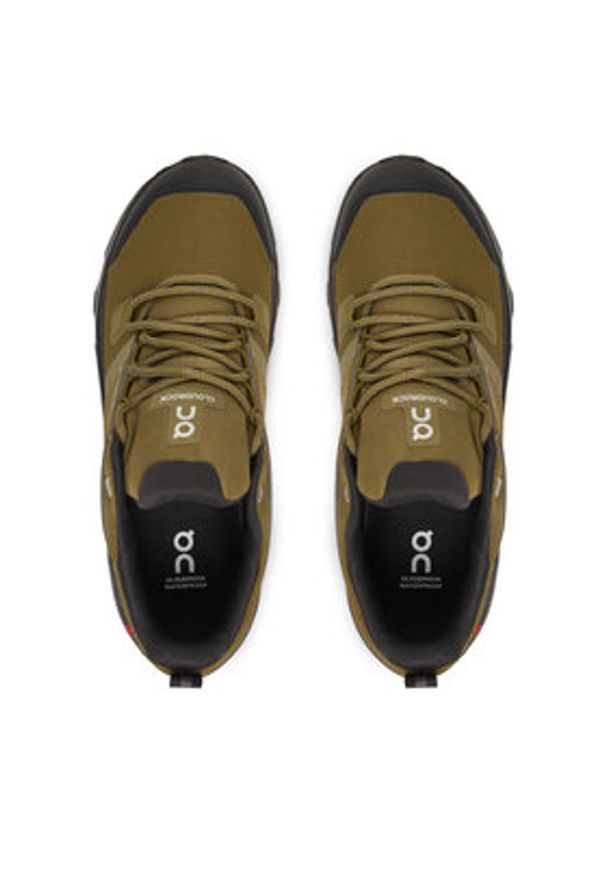 On Trekkingi Cloudrock Low Wp 3MF10251473 Khaki. Kolor: brązowy. Materiał: materiał. Sport: turystyka piesza