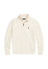Polo Ralph Lauren Sweter 710876766001 Écru Regular Fit. Typ kołnierza: polo. Materiał: wełna #3