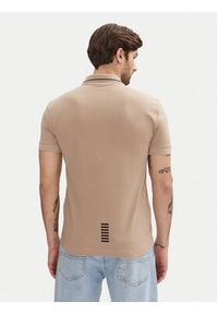 EA7 Emporio Armani Polo 8NPF16 PJVUZ U6155 Beżowy Slim Fit. Typ kołnierza: polo. Kolor: beżowy. Materiał: bawełna #5