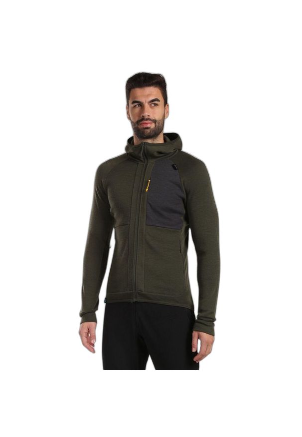 Bluza z kapturem Kilpi Merini. Typ kołnierza: kaptur. Kolor: zielony. Materiał: wełna. Sport: turystyka piesza