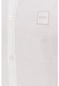 BOSS - Boss - Koszula bawełniana Boss Casual. Okazja: na co dzień. Typ kołnierza: button down. Kolor: biały. Materiał: bawełna. Długość rękawa: długi rękaw. Długość: długie. Wzór: gładki. Styl: casual #5