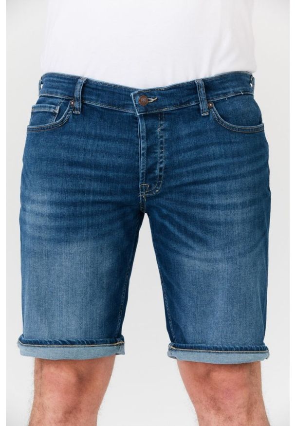 Guess - GUESS Jeansowe szorty męskie. Kolor: niebieski. Materiał: bawełna