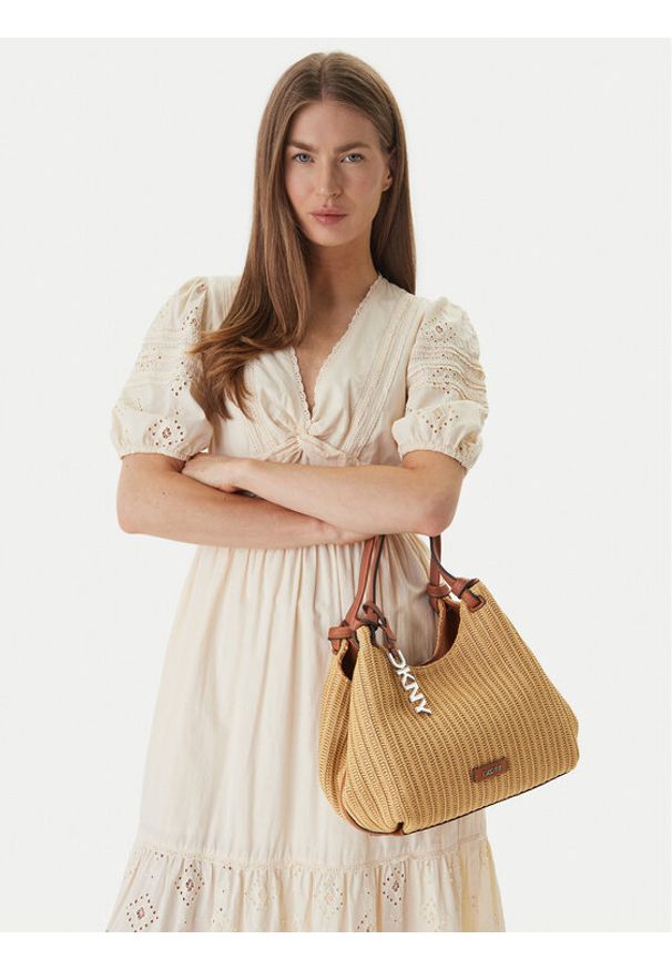 DKNY Torebka Paula R61AOE49 Brązowy. Kolor: brązowy