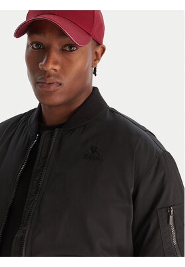 Kappa Kurtka bomber Opilio 311M7EW Czarny Regular Fit. Kolor: czarny. Materiał: syntetyk