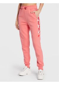 Fila Spodnie dresowe Boltigen FAW0286 Różowy Regular Fit. Kolor: różowy. Materiał: bawełna #1