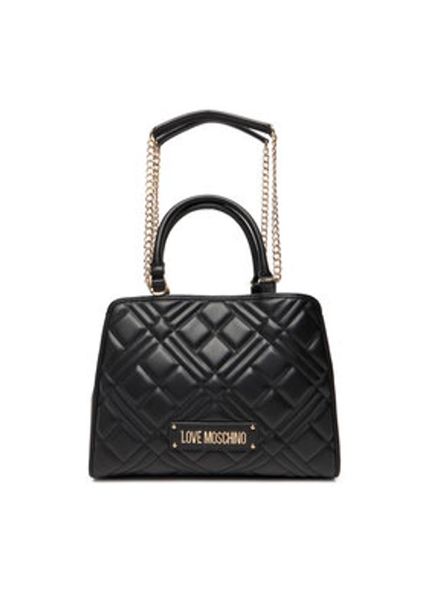 Love Moschino - LOVE MOSCHINO Torebka JC4111PP0NLA0000 Czarny. Kolor: czarny. Materiał: skórzane