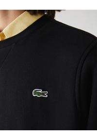 Lacoste - LACOSTE - Bawełniana bluza z haftem. Kolor: czarny. Materiał: bawełna. Wzór: haft. Styl: klasyczny, sportowy, elegancki #3