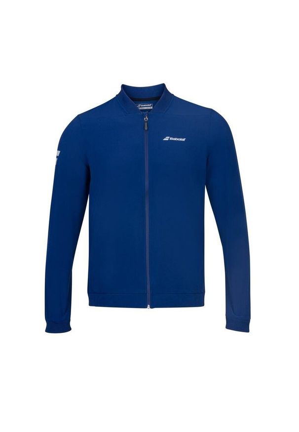 Bluza dresowa dla dzieci Babolat Play Jacket Junior do tenisa. Kolor: niebieski. Materiał: dresówka. Sport: tenis