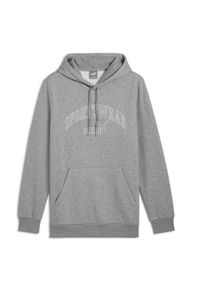Puma - Damska Bluza Z Kapturem Ess+ Lab Z Gradientowym Logo. Typ kołnierza: kaptur. Kolor: brązowy. Wzór: gradientowy