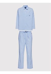 Polo Ralph Lauren Piżama 714514095001 Błękitny Regular Fit. Kolor: niebieski. Materiał: bawełna #11