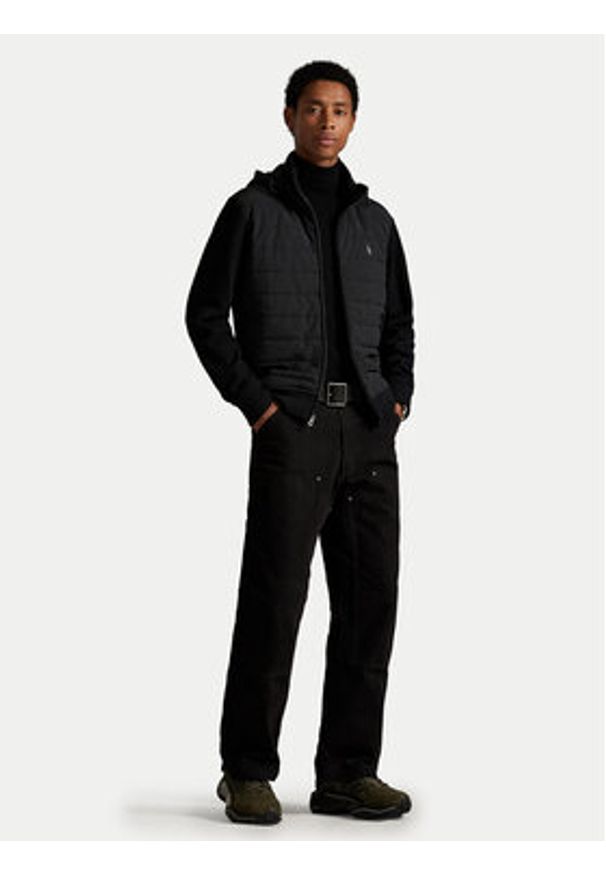 Polo Ralph Lauren Kurtka przejściowa 710981485001 Czarny Regular Fit. Typ kołnierza: polo. Kolor: czarny. Materiał: bawełna