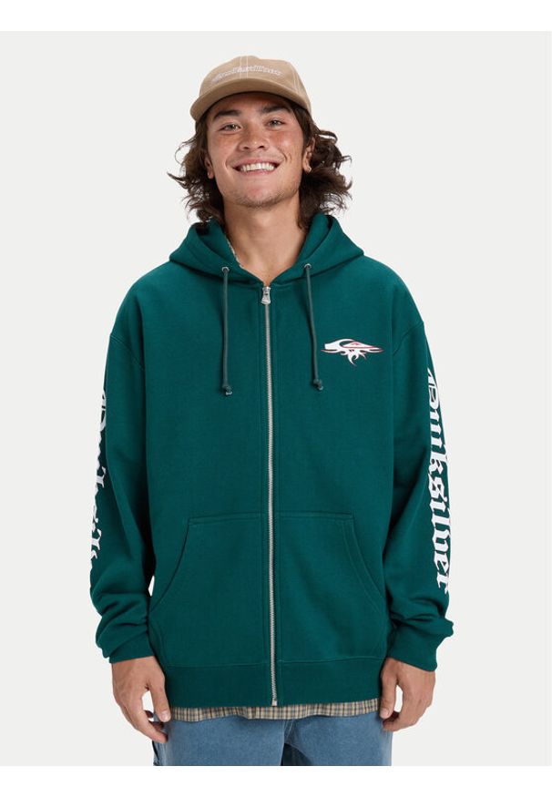 Quiksilver Bluza Old English EQYFT05156 Czerwony Oversize. Kolor: czerwony. Materiał: bawełna