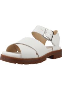 Clarks - Sandały CLARKS ORINOCO CROSS Biały. Kolor: biały. Materiał: skóra. Sezon: lato