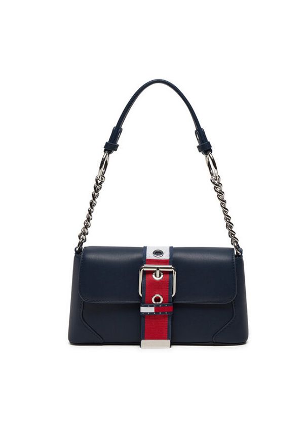 Tommy Jeans Torebka Tjw Idol Shoulder Bag AW0AW16282 Granatowy. Kolor: niebieski. Materiał: skórzane