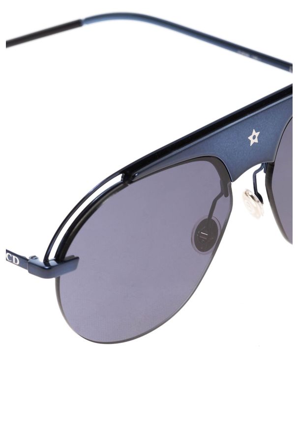 Granatowe okulary damskie Dior. Kolor: niebieski