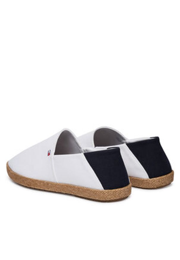 TOMMY HILFIGER - Tommy Hilfiger Espadryle Core Hilfiger Espadrille Textile FM0FM05792 Biały. Kolor: biały. Materiał: materiał