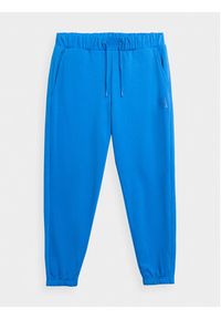 4f - 4F Spodnie dresowe 4FAW23TTROM453 Niebieski Regular Fit. Kolor: niebieski. Materiał: bawełna #6