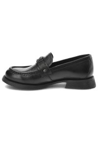 Czarne Półbuty Nessi Stylowe Obuwie Damskie. Kolor: czarny. Materiał: skóra. Styl: elegancki #6
