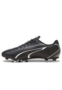 Buty piłkarskie Puma Vitoria FG/AG. Kolor: biały, czarny, wielokolorowy. Materiał: skóra. Sport: piłka nożna