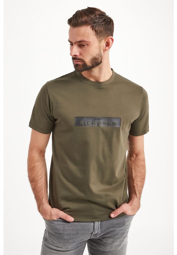John Richmond - T-shirt Monstur JOHN RICHMOND. Materiał: bawełna. Wzór: nadruk. Styl: elegancki