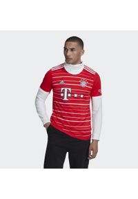 Koszulka do piłki nożnej męska Adidas FC Bayern 22/23 Home Jersey. Kolor: czerwony. Materiał: jersey