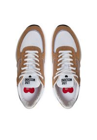 Love Moschino - LOVE MOSCHINO Sneakersy JA15455G0LIN210A Brązowy. Kolor: brązowy. Materiał: materiał #4