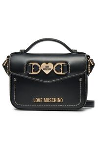 Love Moschino - LOVE MOSCHINO Torebka JC4063PP1ML1100A Czarny. Kolor: czarny. Materiał: skórzane