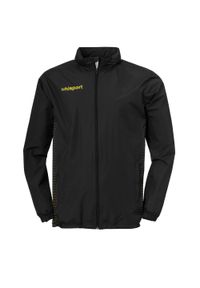 UHLSPORT - Dziecięca kurtka wodoodporna Uhlsport Score. Kolor: czarny, wielokolorowy, żółty. Materiał: materiał. Sport: piłka nożna