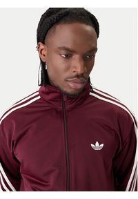 Adidas - adidas Bluza Firebird KE1646 Bordowy Loose Fit. Kolor: czerwony. Materiał: syntetyk #2