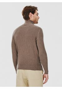 Pako Lorente - PAKO LORENTE – Męski golf w kolorze brązowym. Typ kołnierza: golf. Kolor: brązowy. Materiał: nylon, bawełna. Sezon: jesień #7