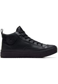 Adidasy Converse Chuck Taylor All Star Malden Street Boot, Dla obu płci. Kolor: czarny. Materiał: skóra ekologiczna, materiał. Model: Converse All Star. Sport: fitness