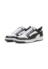 Puma - Buty do chodzenia męskie PUMA Rebound V6 Low. Zapięcie: sznurówki. Kolor: biały, wielokolorowy, czarny. Materiał: guma, materiał, syntetyk. Szerokość cholewki: normalna. Sport: turystyka piesza