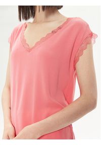 only - ONLY Bluzka Jasmina 15252241 Różowy Regular Fit. Kolor: różowy. Materiał: wiskoza
