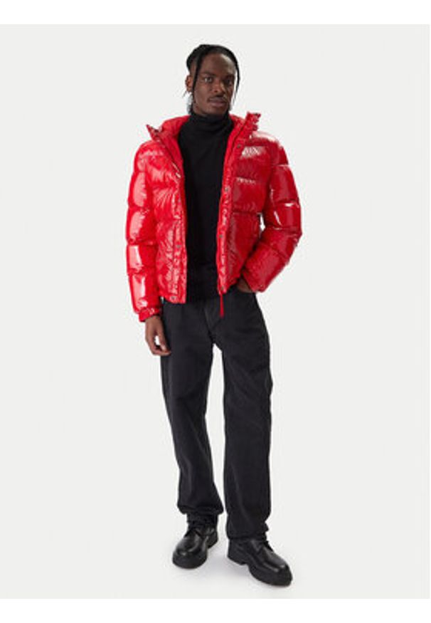 Hugo - HUGO Kurtka zimowa Baro2541 50549355 Czerwony Regular Fit. Kolor: czerwony. Materiał: syntetyk. Sezon: zima