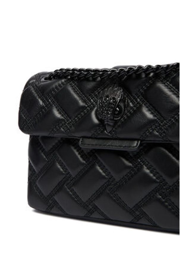 Kurt Geiger Torebka Mini Kensington 7376600109 Czarny. Kolor: czarny. Materiał: skórzane
