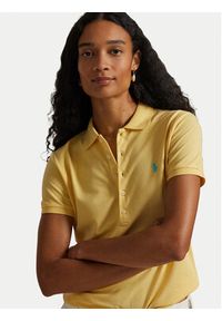 Polo Ralph Lauren Polo 211870245030 Żółty Slim Fit. Typ kołnierza: polo. Kolor: żółty. Materiał: bawełna #5