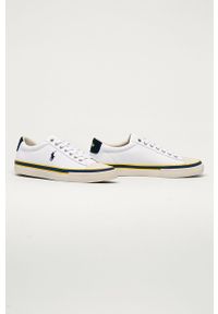 Polo Ralph Lauren - Tenisówki. Nosek buta: okrągły. Zapięcie: sznurówki. Kolor: biały. Materiał: syntetyk, materiał, guma. Szerokość cholewki: normalna #2
