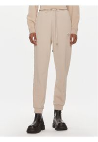 Pinko Spodnie dresowe Carico 100371 A1N7 Beżowy Regular Fit. Kolor: beżowy. Materiał: bawełna