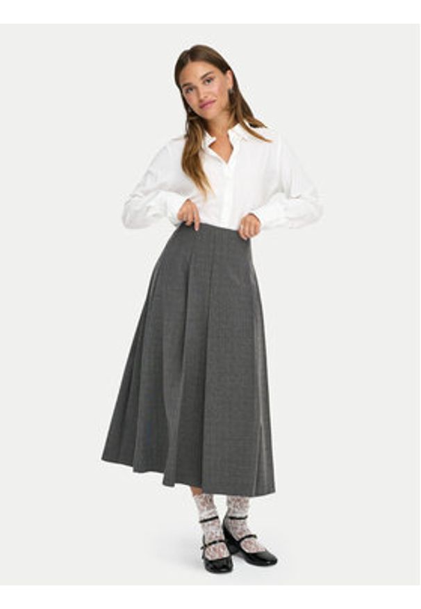 only - ONLY Spódnica maxi Lexie 15359282 Szary Regular Fit. Kolor: szary. Materiał: syntetyk
