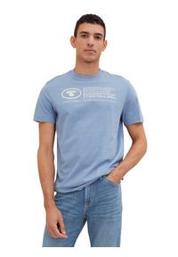 Tom Tailor T-Shirt 1035611 Błękitny Regular Fit. Kolor: niebieski. Materiał: bawełna