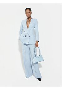 Marella Spodnie materiałowe Giunchi 2613131101 Błękitny Straight Fit. Kolor: niebieski. Materiał: syntetyk #5