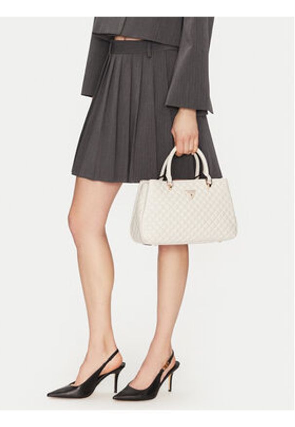 Guess Torebka HWEQG9 54106 Écru. Materiał: skórzane