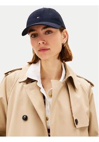 TOMMY HILFIGER - Tommy Hilfiger Czapka z daszkiem Th Flag Soft 6 Panel AW0AW17781 Granatowy. Kolor: niebieski. Materiał: materiał, bawełna