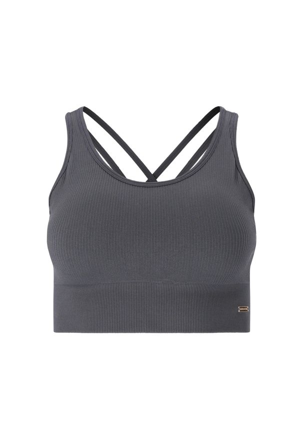 ENDURANCE - Biustonosz dla kobiet Athlecia Aideny. Kolor: wielokolorowy, niebieski, szary. Materiał: poliamid, poliester, elastan. Sport: fitness