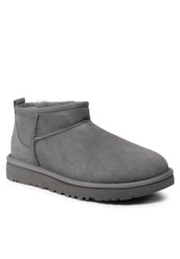 Ugg Śniegowce W Classic Ultra Mini 1116109 Szary. Kolor: szary. Materiał: skóra, zamsz