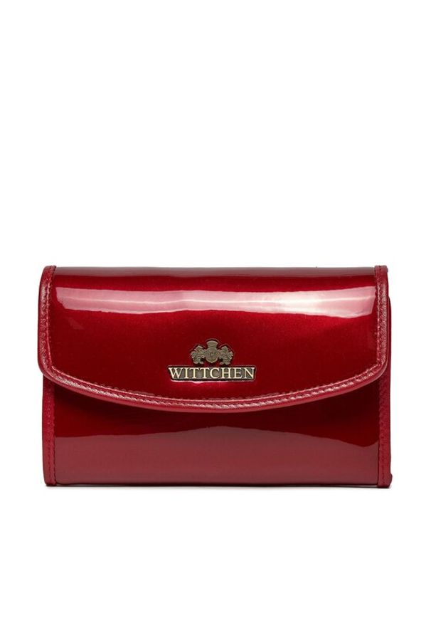 Wittchen - WITTCHEN Duży Portfel Damski 25-1-045-3 Czerwony. Kolor: czerwony. Materiał: lakier, skóra