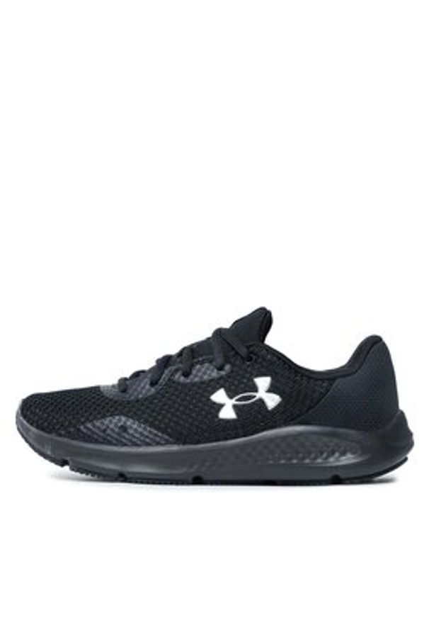 Under Armour Buty do biegania Ua W Charged Pursuit 3 3024889-003 Czarny. Kolor: czarny. Materiał: materiał