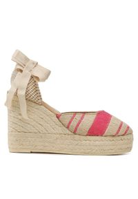 Manebi Espadryle Wedge Espadrilles G 4.5 Wv Beżowy. Kolor: beżowy. Materiał: materiał